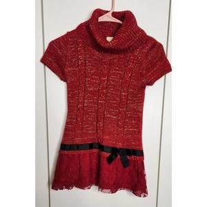 FADED GLORY Christmas Knit Dress  Girls 7-8
